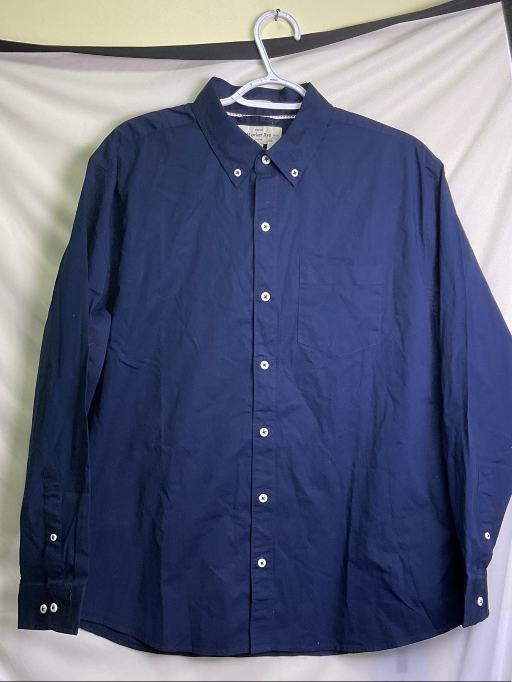 Hawker Rye Essential Wash Stretch Shirt - Navy